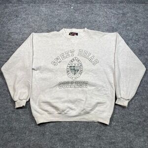 Vintage Soffe Sweet Briar College Sweatshirt Mens XL Gray Heavy Cotton 90s USA